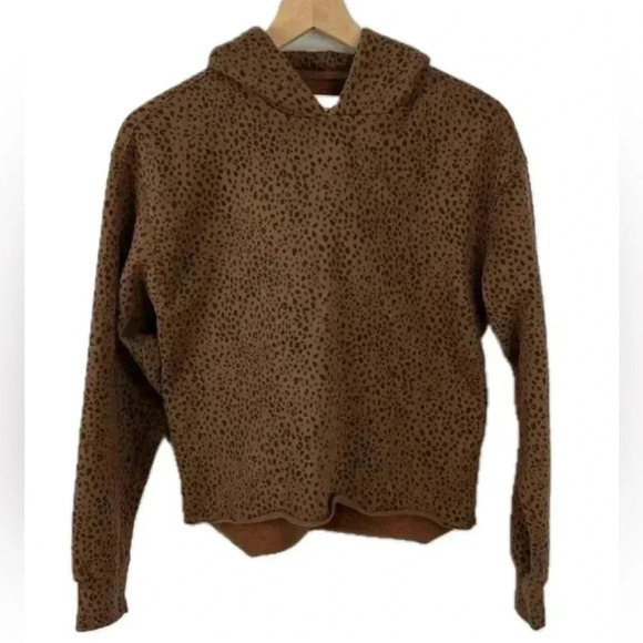 Abercrombie & Fitch Tops - Abercrombie & Fitch Soft Medium Fleece Lined Cheetah Print Hoodie